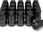 White Knight 3807BK-20AM Black Chrome M12x1.50 Spline Lug Nut, 20 items