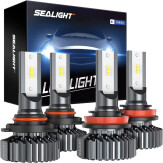 SEALIGHT 9005 + H11 LED Bulbs Combo