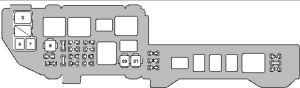 Lexus ES300 - fuse box - engine compartment