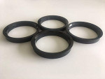 NB-AERO Polycarbon Hub Centric Rings 72.62mm (Wheel) to 57.1mm (Hub), Set of 4